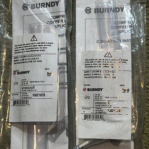 2 New Sealed YSR26FX6CFXLTCKITC BURNDY IN-LINE REDUCER KIT CLR HS 2/0-6AWG Misp!